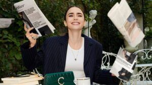 lily collins za cartier