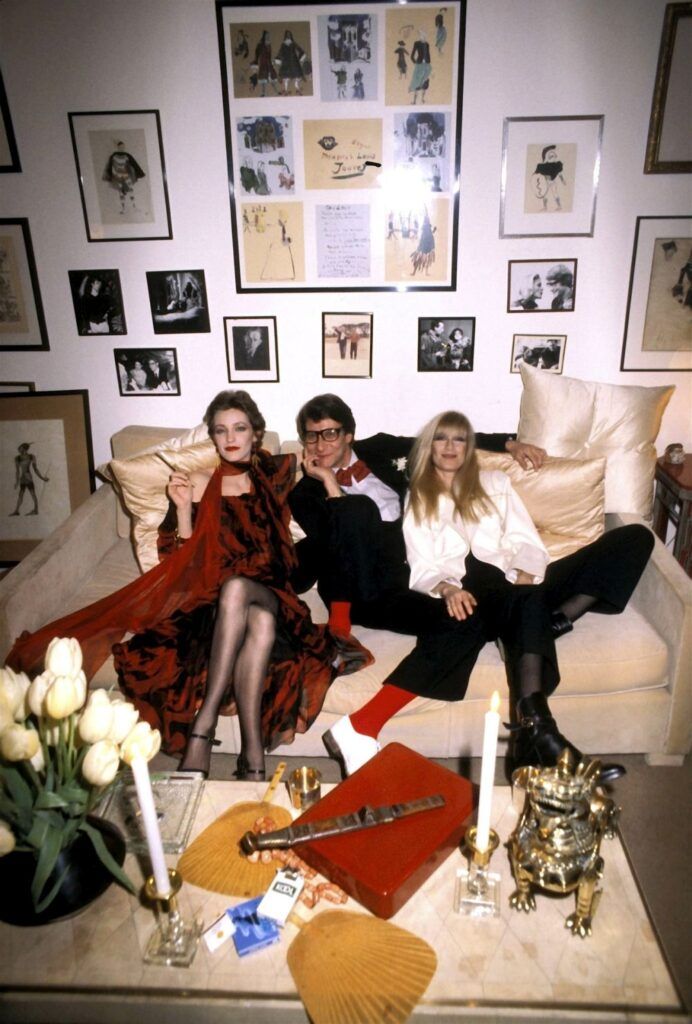  Loulou de la Falaise, Betty Catroux i Yves Saint Laurent