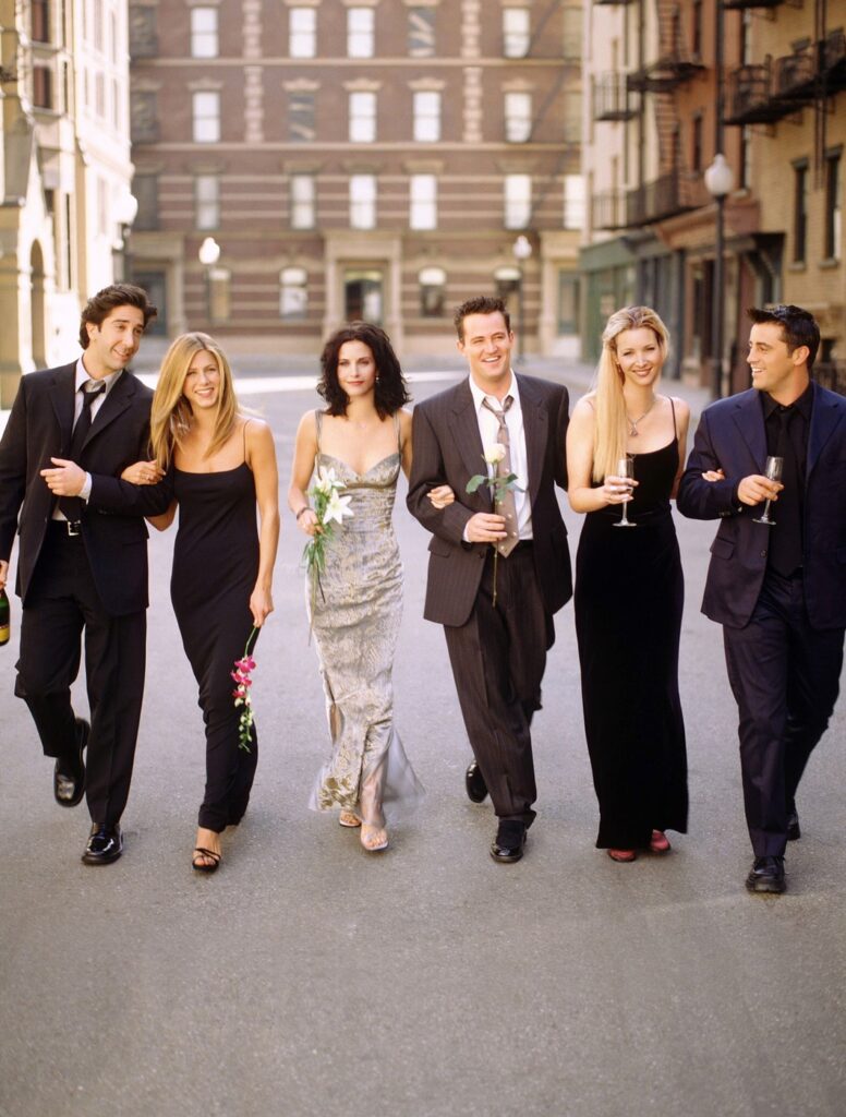 Courtney Cox, Matthew Perry, Jennifer Aniston, David Schwimmer & Matt LeBlanc 1997. Evolucija stila Jennifer Aniston
serija prijatelji friends
